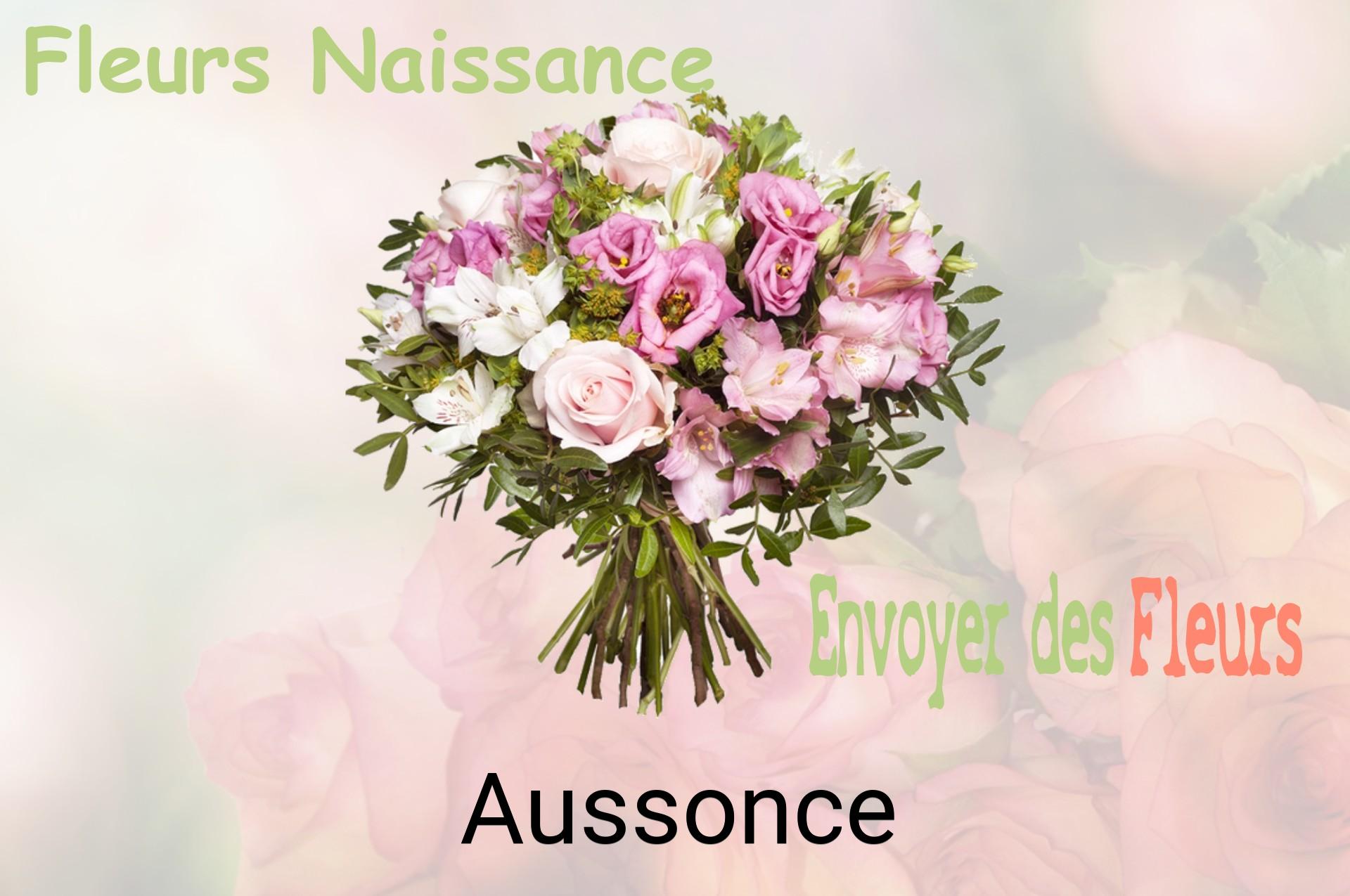 Bouquet de fleurs de naissance livré à Aussonce